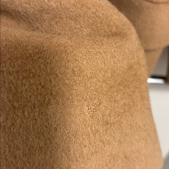 Donna Karen camel hair, camel colored pea jacket. - Picture 9 of 11